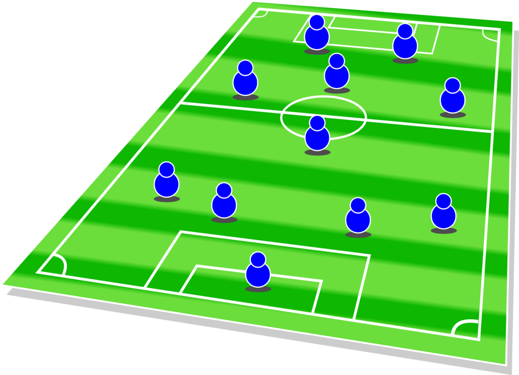 Die besten Formationen im Fußball 1 gängige Fußballformationen