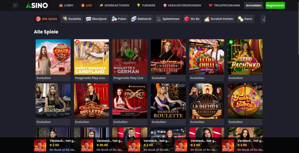 Asino 2 asino casino live